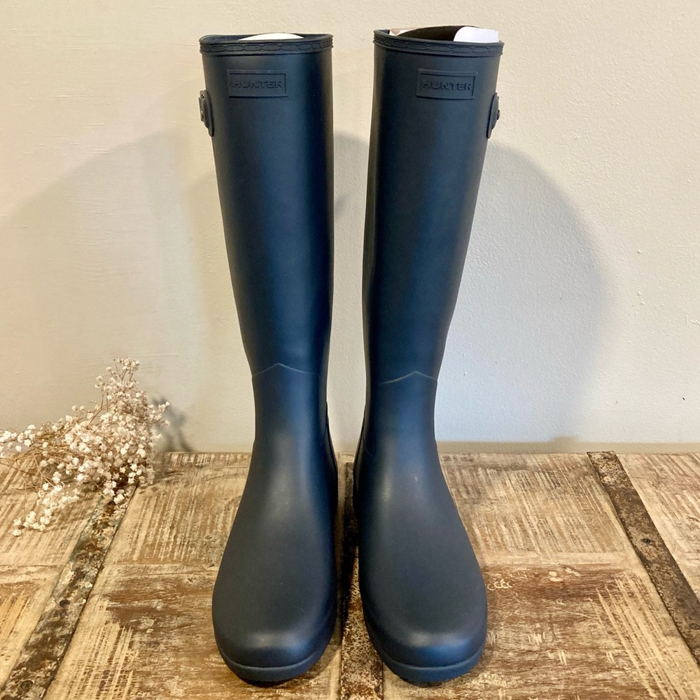 Hunter Women’s Original Refined Navy Rain Boots Sz 11 NWOB WFT1071RMA - Picture 4 of 16